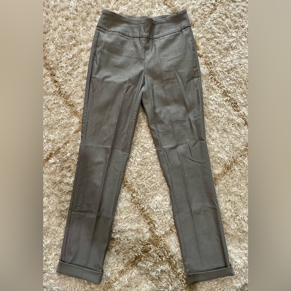 Tribal Fia Cuffed Straight Trouser, Light Grey
